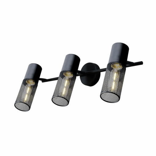 ACA DECOR   απλίκα 3xE27 σε μαύρο χρώμα – OD603S58BK
