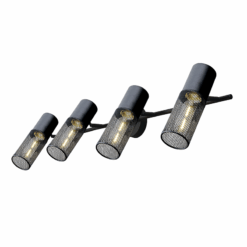 ACA DECOR   απλίκα 4xE27 σε μαύρο χρώμα – OD604S84BK