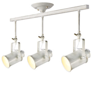 Οροφής Φωτιστικό 3ΧΕ27 Μεταλλικό Λευκό Χρυσό Πατίνα ACA DECOR  – OD61013AW