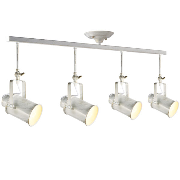 Οροφής Φωτιστικό 4ΧΕ27 Μεταλλικό Λευκό – Χρυσό  Πατι΄να ACA DECOR  – OD61014AW