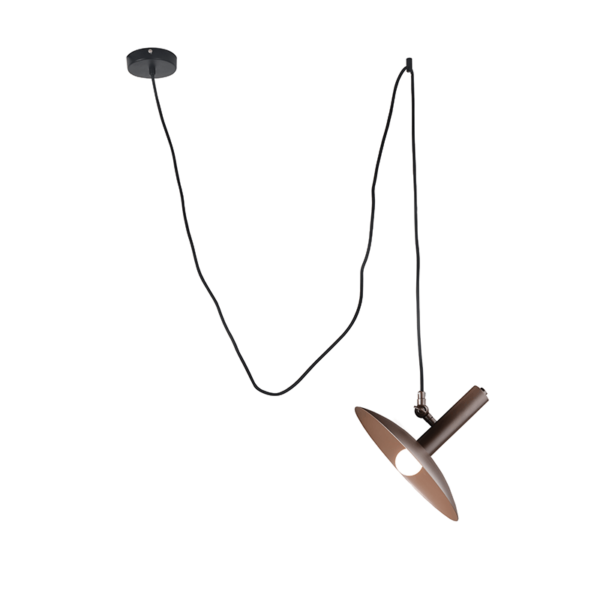 ACA DECOR  κρεμαστό φωτιστικό 1xE27 σε καφέ χρώμα – OD691P25BN