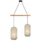 ACA DECOR   κρεμαστό φωτιστικό 2xE27 σε λευκό χρώμα – OD762P60RW