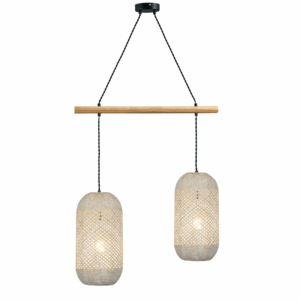ACA DECOR   κρεμαστό φωτιστικό 2xE27 σε λευκό χρώμα – OD762P60RW