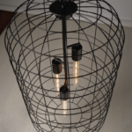 ACA DECOR   – Κρεμαστό Φωτιστικό 3ΧΕ27 Μεταλλικό Μαύρο Φ43ΧΗ120cm