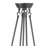 ACA DECOR   – Κρεμαστό Φωτιστικό 4ΧΕ27 Μέταλλο + Γυαλί+Ξύλο 33Χ33ΧΗ75cm