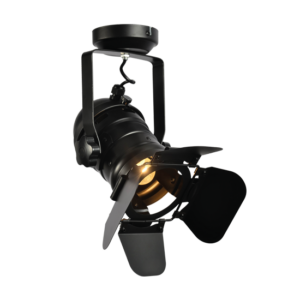 ACA DECOR   – Φωτιστικό Προβολέας Retro Οροφής / Τοίχου 1ΧΕ27 Μεταλλικό Μαύρο