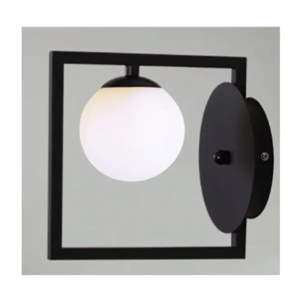 ΕΠΙΤΟΙΧΟ ΦΩΤΙΣΤΙΚΟ 1xG9 QUADRO ΜΑΥΡΟ ΜΕΤ/ΚΟ +ΛΕΥΚΟ ΓΥΑΛΙ 22Χ15Χ20CM ACA – OD91221W