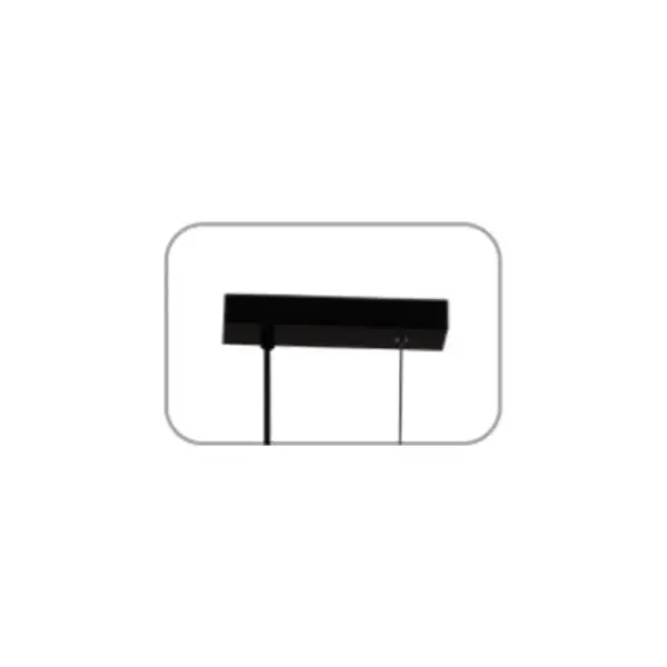 ΚΡΕΜΑΣΤΟ ΦΩΤΙΣΤΙΚΟ 3xG9 QUADRO ΜΑΥΡΟ ΜΕΤ/ΚΟ +ΛΕΥΚΟ ΓΥΑΛΙ 54Χ12Χ120CM ACA – OD91543PB