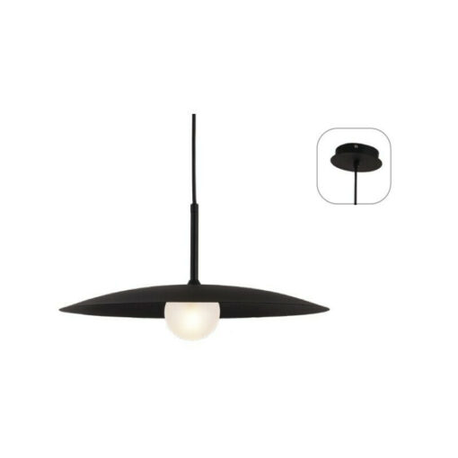 ΚΡΕΜΑΣΤΟ ΦΩΤΙΣΤΙΚΟ 1xG9 AFINAR ΜΑΥΡΟ ΜΕΤ/ΚΟ + ΑΜΜΟΒΟΛΗ ΓΥΑΛΙ Φ40Χ120CM ACA – OD94451PB