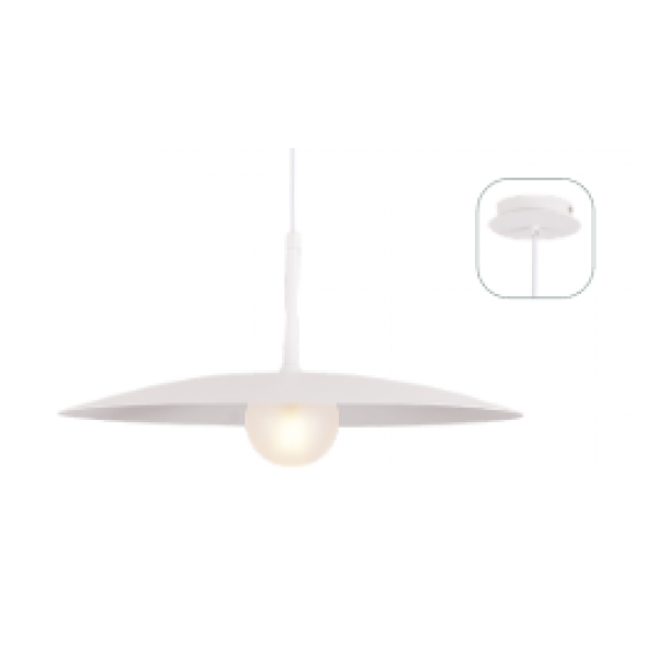 ΚΡΕΜΑΣΤΟ ΦΩΤΙΣΤΙΚΟ 1xG9 AFINAR ΛΕΥΚΟ ΜΕΤ/ΚΟ + ΑΜΜΟΒΟΛΗ ΓΥΑΛΙ Φ40Χ120CM ACA – OD94451PW