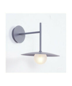 ΕΠΙΤΟΙΧΟ ΦΩΤΙΣΤΙΚΟ 1xG9 AFINAR ΓΚΡΙ ΜΕΤ/ΚΟ + ΑΜΜΟΒΟΛΗ ΓΥΑΛΙ 25Χ28Χ32CM ACA – OD94451WG