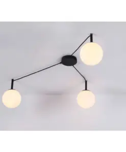 ΟΡΟΦΗΣ ΦΩΤΙΣΤΙΚΟ 3xE14 TIRAMOLLA ΜΑΥΡΟ ΜΕΤ/ΚΟ + ΛΕΥΚΟ ΓΥΑΛΙ 78Χ72Χ32CM ACA – OD94613CB