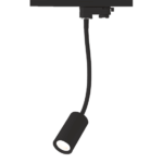 BLACK LED TRACK LIGHT 10W 3000K 2WIRES 24° 850LM 230V Ra80 ACA – OLIV1030B2