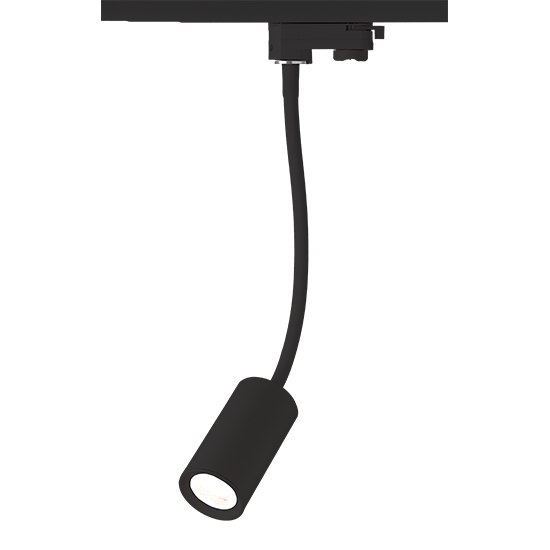 BLACK LED TRACK LIGHT 10W 3000K 2WIRES 24° 850LM 230V Ra80 ACA – OLIV1030B2