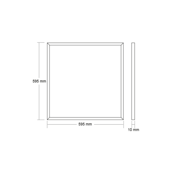 LEDSLIM Πάνελ Τετράγωνο Χωνευτό 60X60 48W 6500K 3940Lm 230V ACA – OXO4865