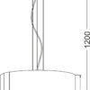 ΚΡΕΜΑΣΤΟ ΓΥΑΛΙΝΟ Φ45CM 3XE27 DIONE ACA DECOR  – OYD10087ASP3