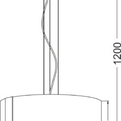 ΚΡΕΜΑΣΤΟ ΓΥΑΛΙΝΟ Φ45CM 3XE27 DIONE ACA DECOR  – OYD10087ASP3