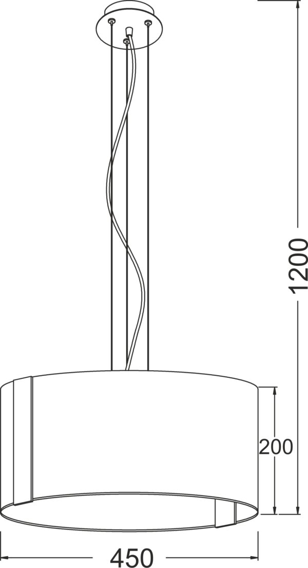 ΚΡΕΜΑΣΤΟ ΓΥΑΛΙΝΟ Φ45CM 3XE27 DIONE ACA DECOR  – OYD10087ASP3