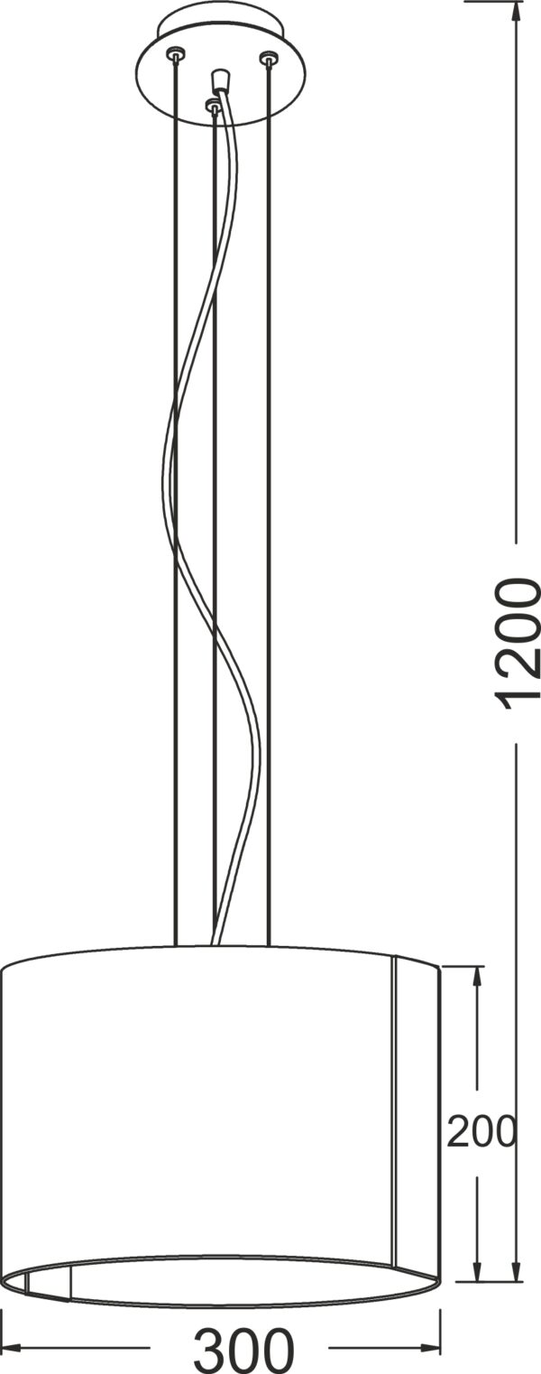 ΚΡΕΜΑΣΤΟ ΓΥΑΛΙΝΟ Φ30CM 1XE27 DIONE ACA DECOR  – OYD10087BSP1