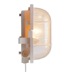 Nordlux Skotlampe Φωτιστικό Τοίχου Λευκό E27  Πλαστικό/Γυάλινο –  17051001