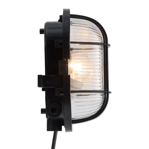 Nordlux Skotlampe Φωτιστικό Τοίχου Μαύρο E27  Πλαστικό/Γυάλινο –  17051003