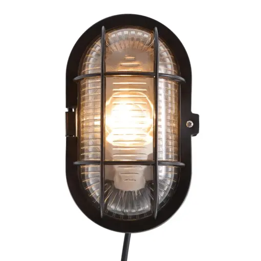 Nordlux Skotlampe Φωτιστικό Τοίχου Μαύρο E27  Πλαστικό/Γυάλινο –  17051003