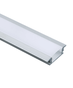 Προφίλ Αλουμινίου Χωνευτό για LED Ταινίες με Οπάλ Κάλυμμα 2m ACA – P108U