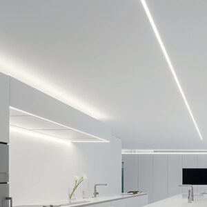 Προφίλ Αλουμινίου Χωνευτό Brook για LED Ταινίες με Οπάλ Κάλυμμα 2m ACA – P116