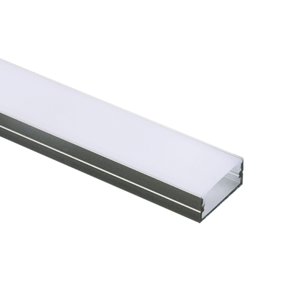 Προφίλ Αλουμινίου Norm για LED Ταινίες με Οπάλ Κάλυμμα 2m ACA – P117U