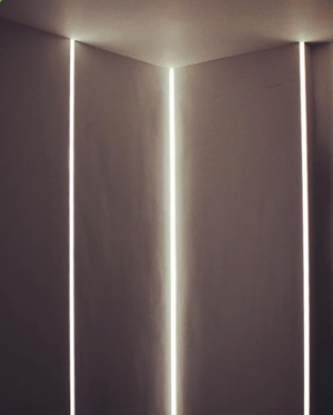 Προφίλ Αλουμινίου Γυψοσανίδας Χωνευτό Margo για LED Ταινίες για Εσωτερική Γωνία με Οπάλ Κάλυμμα 2m – P123U