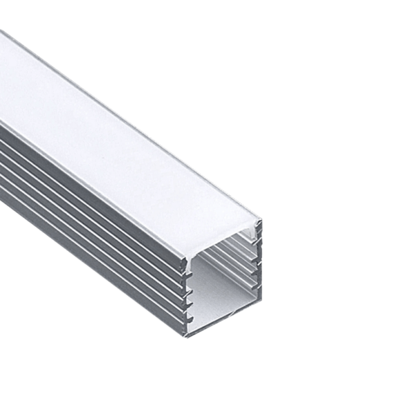 Προφίλ Αλουμινίου Deep για LED Ταινίες με Οπάλ Κάλυμμα 2m ACA – P124U