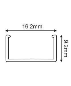 Προφίλ Αλουμινίου για LED Ταινίες χωρίς Κάλυμμα 2m ACA – P126U