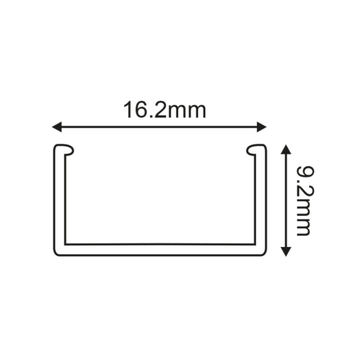 Προφίλ Αλουμινίου για LED Ταινίες χωρίς Κάλυμμα 2m ACA – P126U
