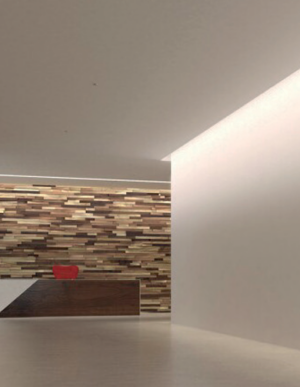 Προφίλ Αλουμινίου Λευκό Χωνευτό Γυψοσανίδας Πλάγιου Φωτισμού για LED Ταινίες με Οπάλ Κάλυμμα 2m ACA – P136U