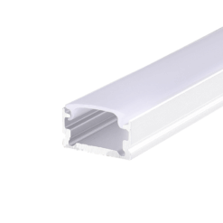 Λευκό Προφίλ Αλουμινίου Micro για LED Ταινίες με Οπάλ Κάλυμμα 2m ACA – P151WU