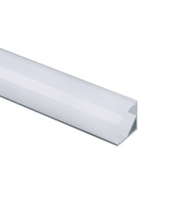 Προφίλ Αλουμινίου Γωνιακό Corn για LED Ταινίες με Οπάλ Κάλυμμα 2m ACA – P161U