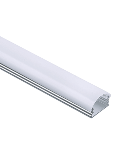 Προφίλ Αλουμινίου Cruz για LED Ταινίες με Οπάλ Κάλυμμα 2m ACA – P163U