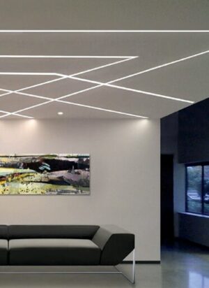 Προφίλ Αλουμινίου Χωνευτό Geno για LED Ταινίες με Οπάλ Κάλυμμα 2m ACA – P171U