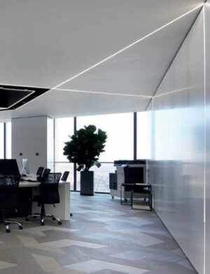 Προφίλ Αλουμινίου Χωνευτό Στενό Erin για LED Ταινίες με Οπάλ Κάλυμμα 2m ACA – P189U