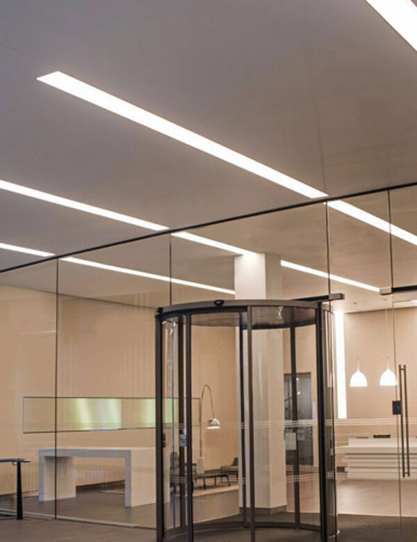 Προφίλ Αλουμινίου Χωνευτό TEXA για LED Ταινίες με Οπάλ Κάλυμμα 2m ACA – P234U