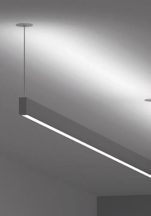 Προφίλ Αλουμινίου Up-Down SIEN για LED Ταινίες με Οπάλ Κάλυμμα 2m ACA – P288U