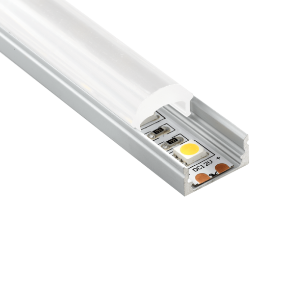 Προφίλ Αλουμινίου Focus για LED Ταινίες με Οπάλ 60° Κάλυμμα 2m ACA – P2LAU