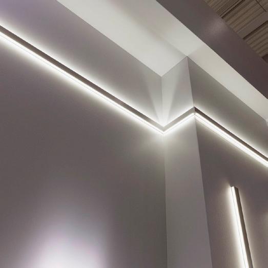 Προφίλ Αλουμινίου UPDOWN για LED Ταινίες με Οπάλ Κάλυμμα 2m ACA – P50NU