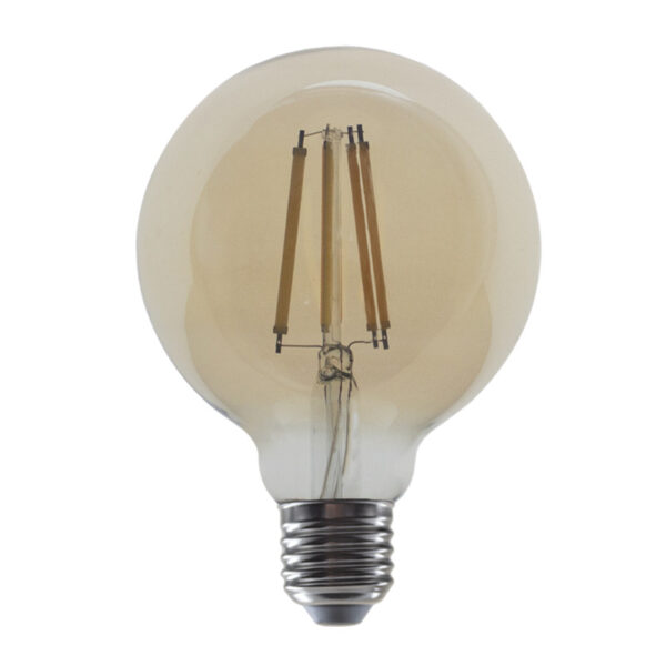 LED Λάμπα E27 G95 Filament Amber 10W Step Dimmable Diolamp 360° 1260lm 2700K – PALA9510WWAMSD