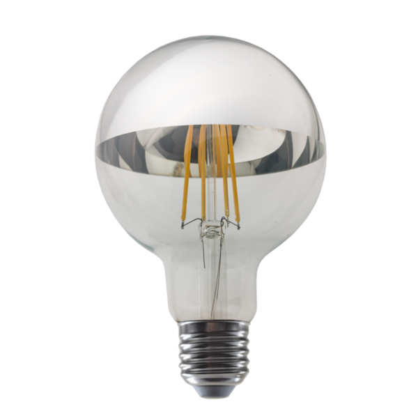 LED Λάμπα Ανεστραμμένου Καθρέπτη E27 G95 Filament 8W Dimmable Diolamp 360° 900lm 2700K – PALA958WWDIMS