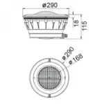 Φωτιστικό Πισίνας Χωνευτό  IP68 για Λάμπες PAR56 ACA – PAR56HO