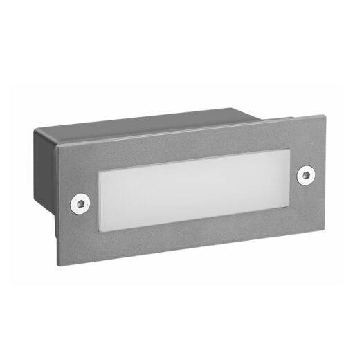ΑΔΙΑΒΡΟΧΗ ΧΩΝΕΥΤΗ ΑΠΛΙΚΑ ΟΡΘΟΓΩΝΙΑ ΓΚΡΙ LED 2W 3000K 90Lm 230V IP54 RA80 ACA – PAS230GP