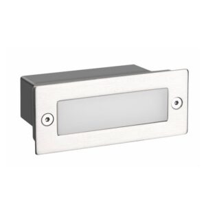 ΑΔΙΑΒΡΟΧΗ ΧΩΝΕΥΤΗ ΑΠΛΙΚΑ ΟΡΘΟΓΩΝΙΑ ΝΙΚΕΛ ΜΑΤ LED SMD 2W 3000K 90Lm 230V IP54 RA80 ACA – PAS230NMP