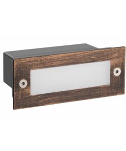 ΑΔΙΑΒΡΟΧΗ ΧΩΝΕΥΤΗ ΑΠΛΙΚΑ ΟΡΘΟΓΩΝΙΑ ΣΕ ΧΡΩΜΑ ΣΚΟΥΡΙΑ  2W 3000K 90Lm 230V IP54 RA80 ACA – PAS230RP