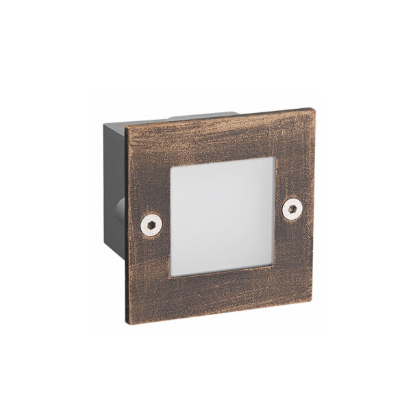 ΑΔΙΑΒΡΟΧΗ ΧΩΝΕΥΤΗ ΧΡΩΜΑ ΣΚΟΥΡΙΑΣ ΑΠΛΙΚΑ LED  70X70 R 2W 6000K 100Lm 230V IP54 RA80 ACA – PAS260RS